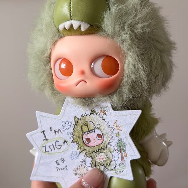 Zsiga Plysch Vinylfigur Blind Box, 11 cm Samlarobjekt Nyckelringsdocka för Present och Display Willful