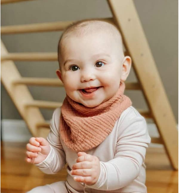 8-pack baby bandana bibs, multifunctional scarf bibs soft and absorbent