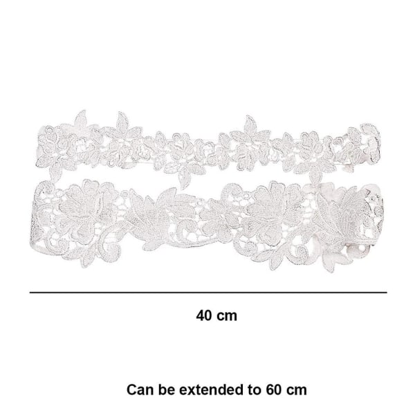 2 kpl Häämorsian Pitsi Seksi Kukka Garterit Jalkarengas Juhlat Puku Lahja