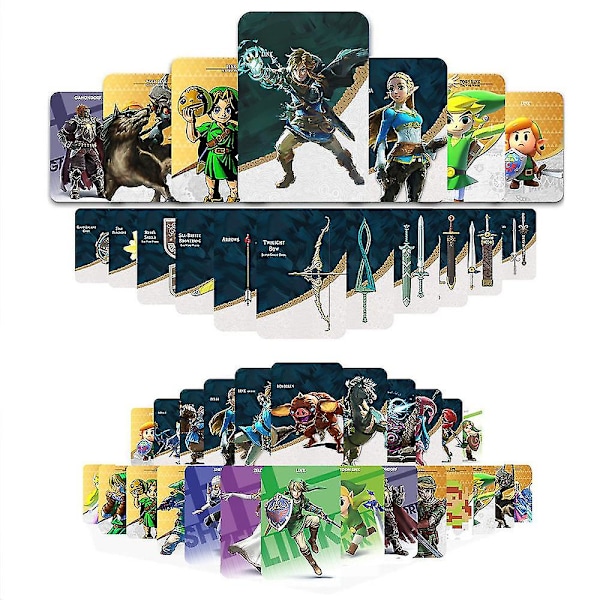 38 st/set NFC Amiibo-kort The Legend Of Zelda Breath Of The Wild Tears Of The Kingdom