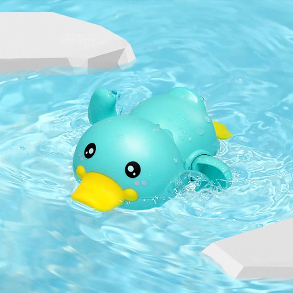 Sød Bade-Skildpadde Hval Pool Strand Klassisk Kæde Opvindslegetøj Vandlegetøj til Børn green duck