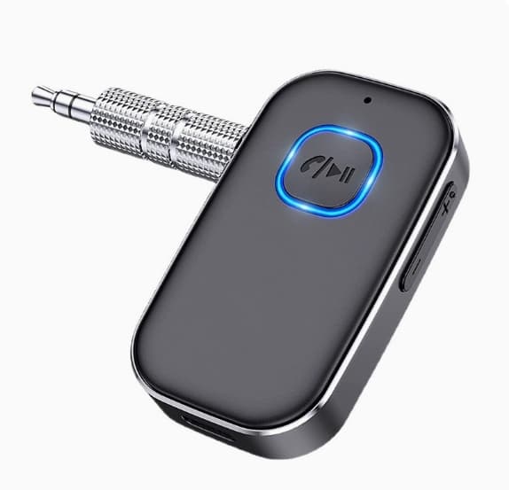 Bluetooth-sender/-mottaker for bil Bærbar 3,5 mm Aux trådløs lydadapter for hjemmestereo kablede hodetelefoner