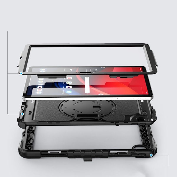 Tech-Protect Lenovo Tab M11 -kotelo Solid360 Musta