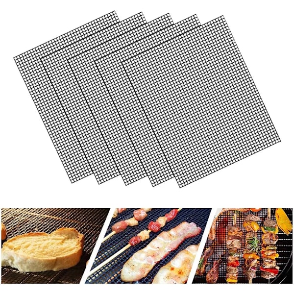 Grill Mesh Grill Tilbehør Non-stick BBQ Mesh Måtte 40x30cm