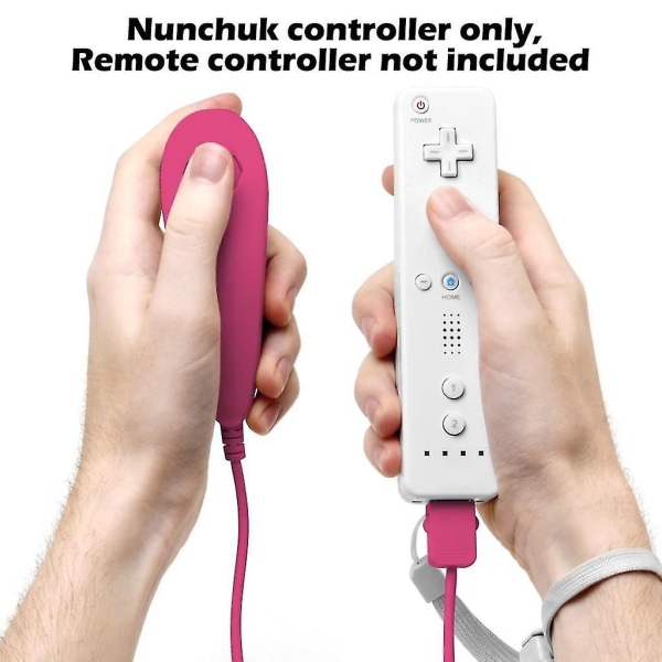 Wii Nunchuck Controller, 2 pakker erstatnings-Nunchuk-controller