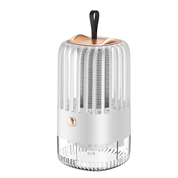 Lågbrus Lågstrålning USB Uppladdningsbar Hem Camping Multifunktionell Bärbar Myggdödare [Direktkontakt] (Grå) white plug-in model