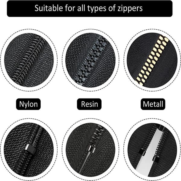 Zipper Pull, Zipper Repair, Zipper Replacement, Coat/Luggage/Suitcase Zipper (3 Sizes: #3/5/8)