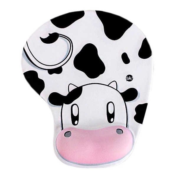 Mouse Pad Cow Non-slip Memory Foam Comfort Wrist Support  Mouse