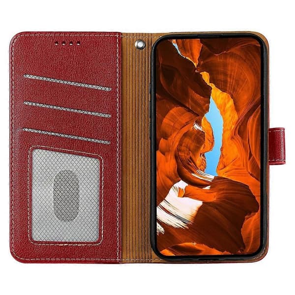 Xiaomi Redmi 15 5G Mobilskal med RFID-blockering & Magnetlås Red color