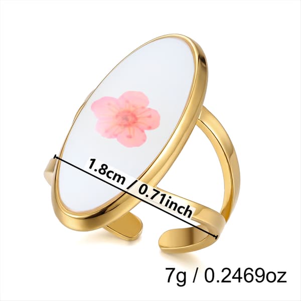 Boho Geometrisk Ring Sæt i Rustfrit Stål, Stabelbar Justerbar Åben Ring til Mænd og Kvinder #3