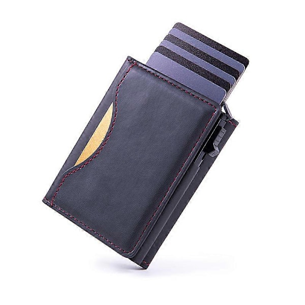 Businesskorttikotelo, Sopii Iphone16 Pro Max Magneettiselle Kortinpidikkeelle Rfid Varkaudenesto Kortinpidin Alumiiniseos Kortinpidin Ku-20 Plain Blue