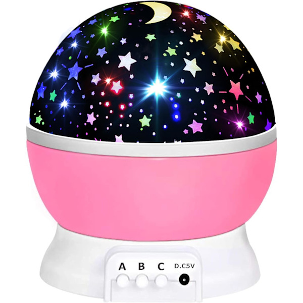 Legetøj til piger i alderen 1-10 år, stjerneprojektor til børn i alderen 2-9 år, pigegaver, legetøj til piger i alderen 3-8 år, julegaver til drenge i alderen 4-7 år A Pink Toys
