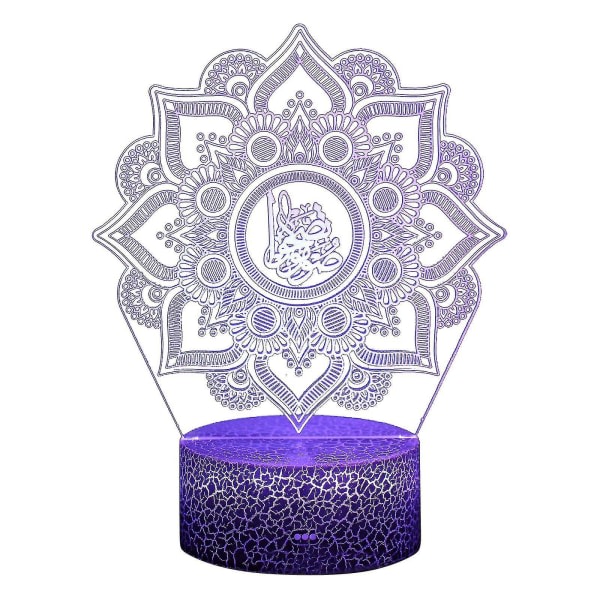 Ramadan Mubarak Islam 3d Led Natlampe, Ramadan Lantern Lights Home Decorations, Ramadan Gifts Decor HS
