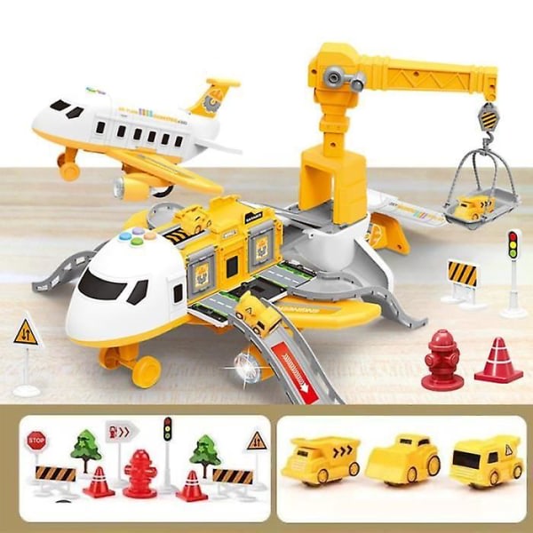 Flygplansleksak, leksaksplan Set med 3 bildelar Present för 3-12 år gamla pojkar flickor