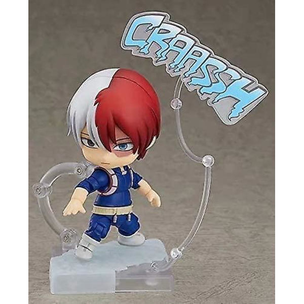 Aoemone My Hero Academia Todoroki Shoto Q Version Nendoroid Action Figures Leksak med tillbehör Modell Födelsedagspresent Staty Samla（Som visas）