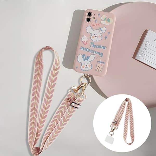 Telefon Snor Rem til Håndled Hals Crossbody - Universal Smartphone Snorholder til iPhone Samsung