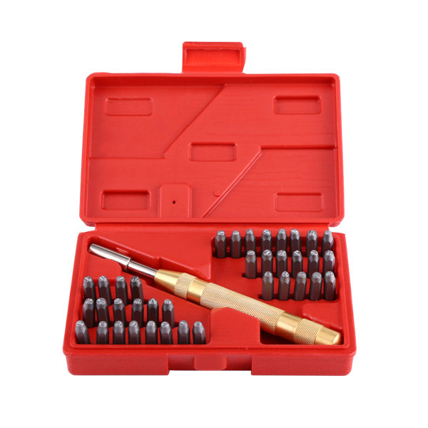 38pcs automatic letter stamping metal punch set