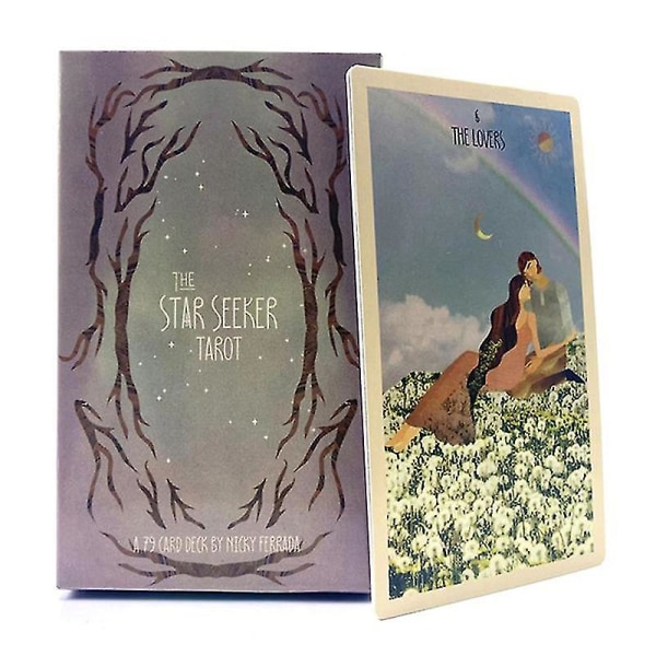 12*7cm The Star Seeker Tarot Deck ennustusennuste perhejuhla lautapeli