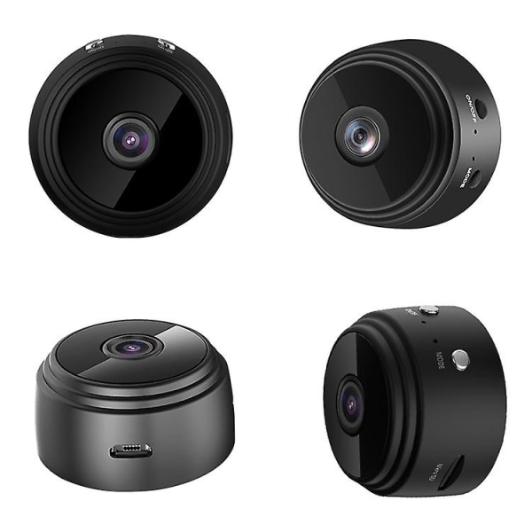 Trådlös kamera 1-pack 1080P Hd liten hemsäkerhetsövervakningskamera med mörkerseende