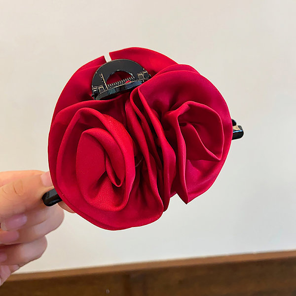Fransk Dubbel Ros Hårklämma Prinsessdiadem Mode Gr ed