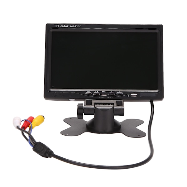 12V-24V 7-tums TFT LCD Färg HD-skärm för Bil CCTV Backkamera Backningskamera Bil Ele