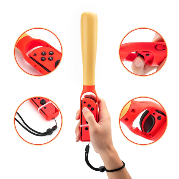 Baseballmailan kahvakahva, Baseball Stick -pelitarvikkeet, jotka ovat yhteensopivat Nintendo Switch OLEDin kanssa (2 kpl)