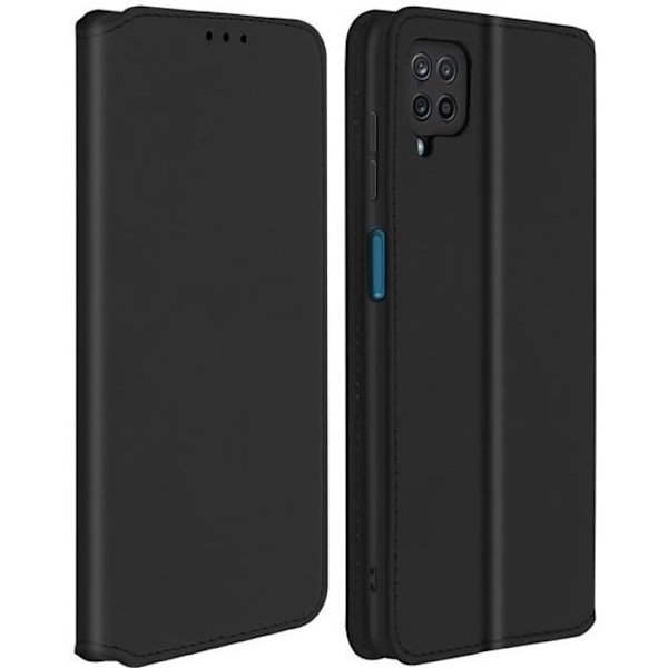 Skal till Samsung Galaxy A12 Folio Plånboksställ Funktion Svart