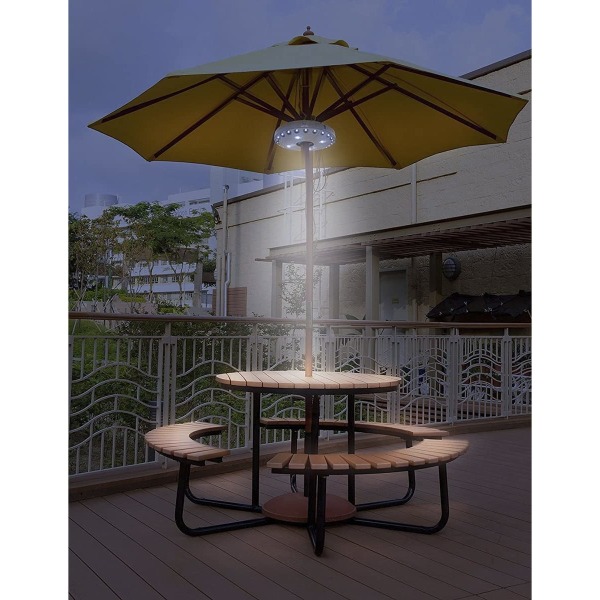 28 LED trådløse parasolllys med 28 Super Bright LED for terrasseparaplyer, campingtelt eller utendørsaktiviteter (svart)
