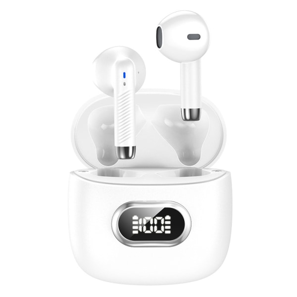 Trådløse ørepropper, Bluetooth 5.3-hodetelefoner med 4 ENC-mikrofoner, 32H Bluetooth-øretelefoner