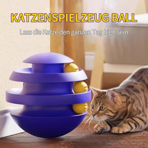 Retande Kattboll Kattleksak Kattklo Katt Roterande Tumlare Kattkarusell Själv Hi Artefakt Slitstark Kattillbehör