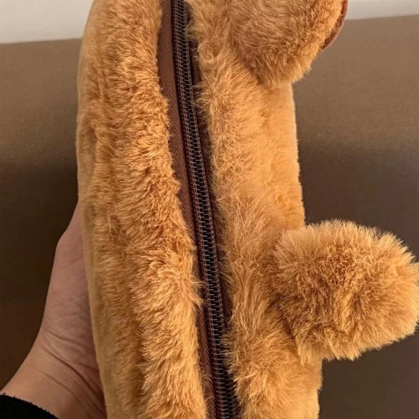 Plysj Penal, Dyre Penal, Capybara Penal Søt Skoleutstyr Veske, Liten Luftig Glidelåsveske Penal Organizer
