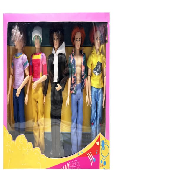 Demon Hunters K-POP Vinylfigurset, Samlarbara 32 cm Ledade Dockor för Fans och Barn Bright Yellow