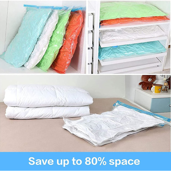 Resor Space Saver-väskor, 4-pack Roll Up Återanvändbar Travel Space Saver Vacuum