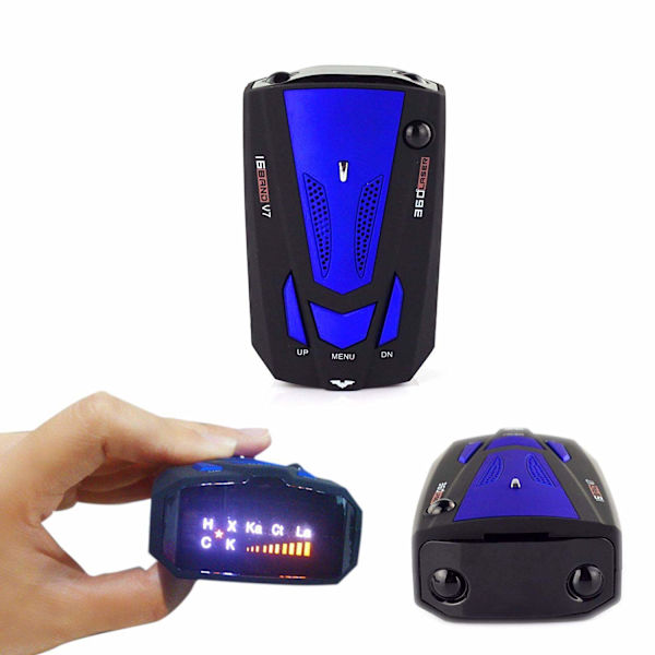 Radar detektor, by/motorvei deteksjon 360 graders deteksjon radar