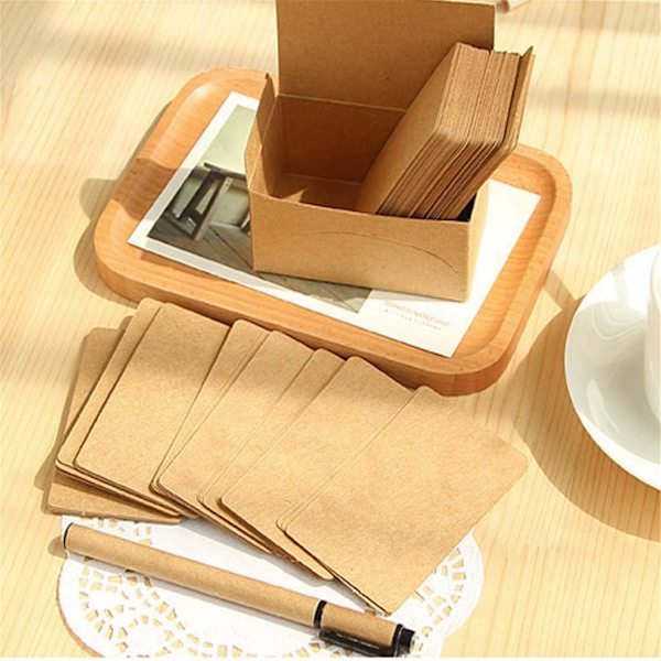 Spelkort tomt hårt papperskort papper DIY brädspel Vit 02 Kraft paper