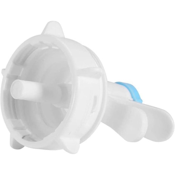 Vandkande-dispenserventil Vandkandelåg Flasketud Genanvendelig plastiktud Vandhane til 55 mm ikke-gevind kronetop drikkeflaske Hvid Blå 2 stk.