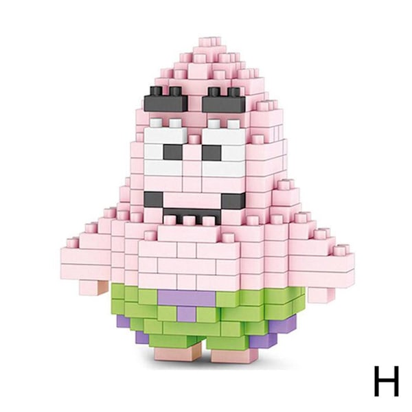 Mini Byggeklods Legetøj Figur Kort Sjovt Byggeklods Legetøj Starfish ONE-SIZE