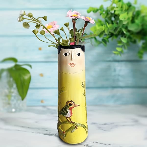 Kreative ansigtsknopper Håndlavede Boho Små vaser til blomster Bondegårdsrum Boligindretning Bud Vase E