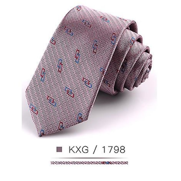 Slank slips for menn 6 cm | Slipsdress | Stripet slips | Fashion Tie - Nytt 6cm Skinny Tie for Men K1798