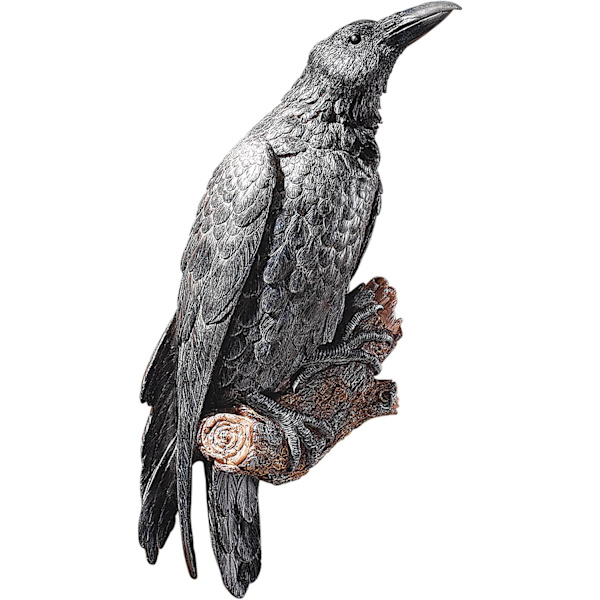 The Raven's Perch Gotisk Väggskulptur 20x7x6cm