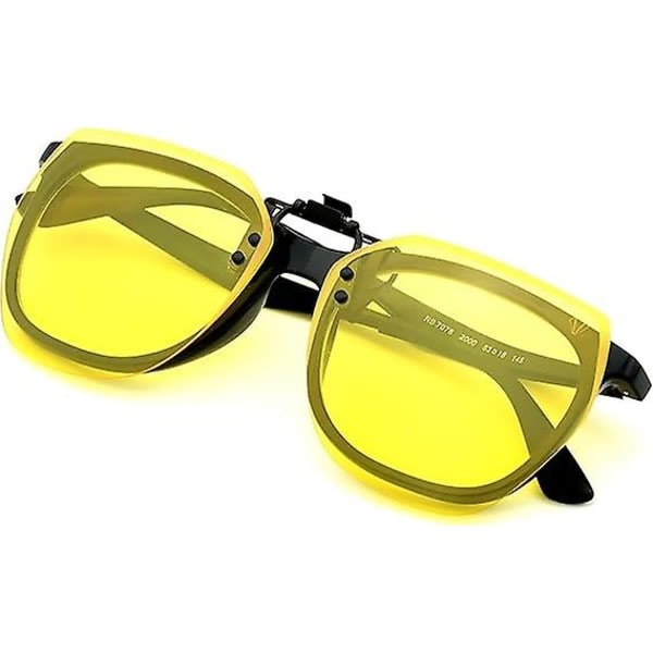 Polariserte nattkjørebriller, gule linseoverbriller, antirefleks og ultralett, gul linse Ov
