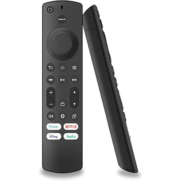 Fjernbetjening til Smart Fire TV - Erstatning til Insignia Toshiba Hisense, AMZ Omni TV/AMZ 4 Series Smart TV