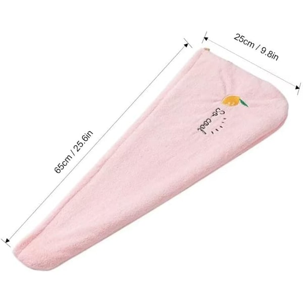Fri frakt duva snabbtorkande handduk, hår turban snabbtorkande, mikrofiberhandduk, hår. Hårhandduk med knapp, absorberande, stabilt grepp, mörkblå