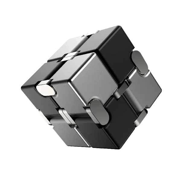 Metall Infinity Cube Anti Stress Aluminiumlegering Lätt att Spela Kontor Flip Cubic Fidget Toy genshin Vuxna Ångestlindring qiyi anpassad