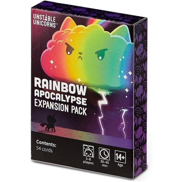 Unstable Unicorns Rainbow Apocalypse Expansion Pack - Designet til at blive tilføjet kortspil