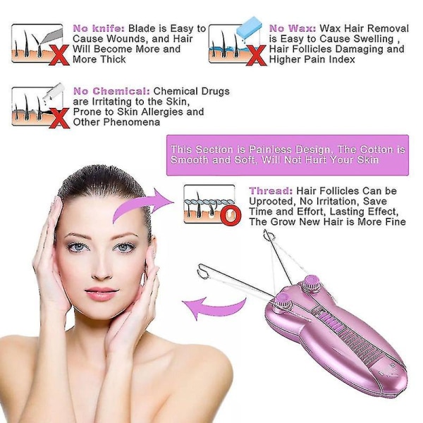Hiustenpoistoaine naisten kasvohoito