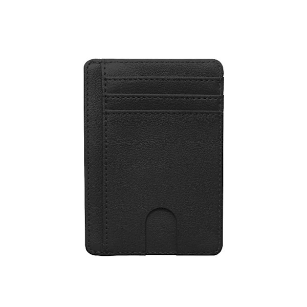 Anti RFID Blocking Carbon Fiber Credit ID Card Holder Case for AirTag Men Women Wallet Leather Slim Wallets for AirTag Air Tag Black