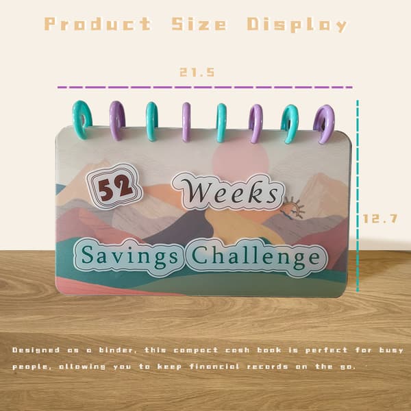 52 Udfordringsplan Opsparings Notesbog 52-week savings challenge