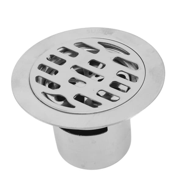 304 rostfritt stål 75MM rör förseglad vatten tee 10cm rund deodoriserande golvbrunn