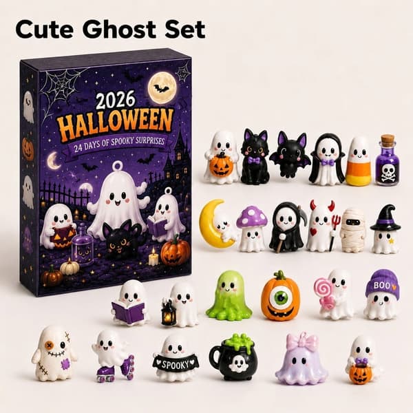 Nedräkningskalender för Halloween 2026 – Överraskningsset C 26 * 18 * 3CM